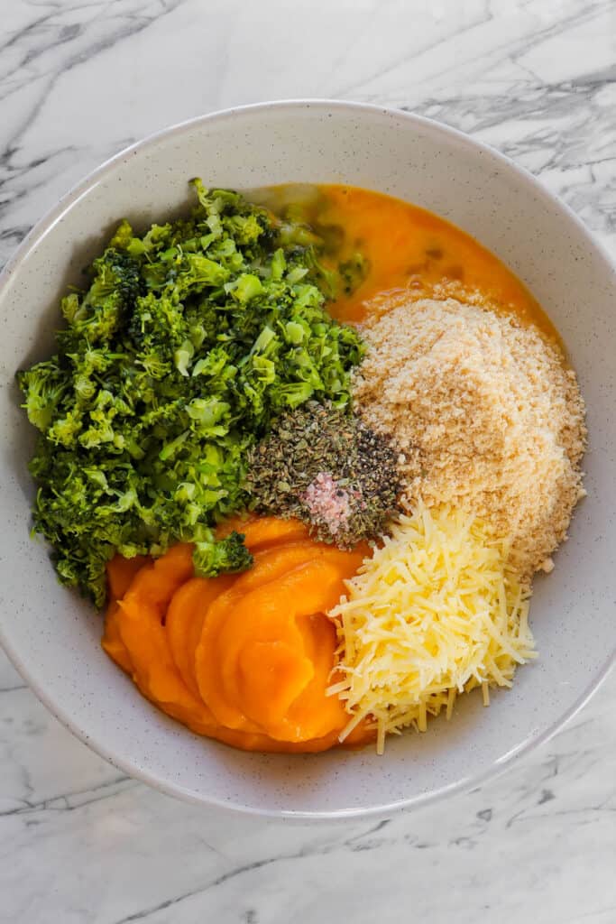 Ingredients in mixing bowl.