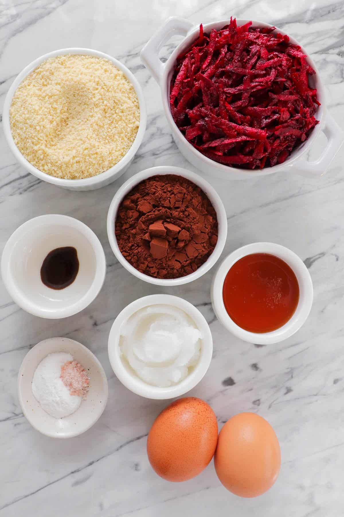 Ingredients for muffins.