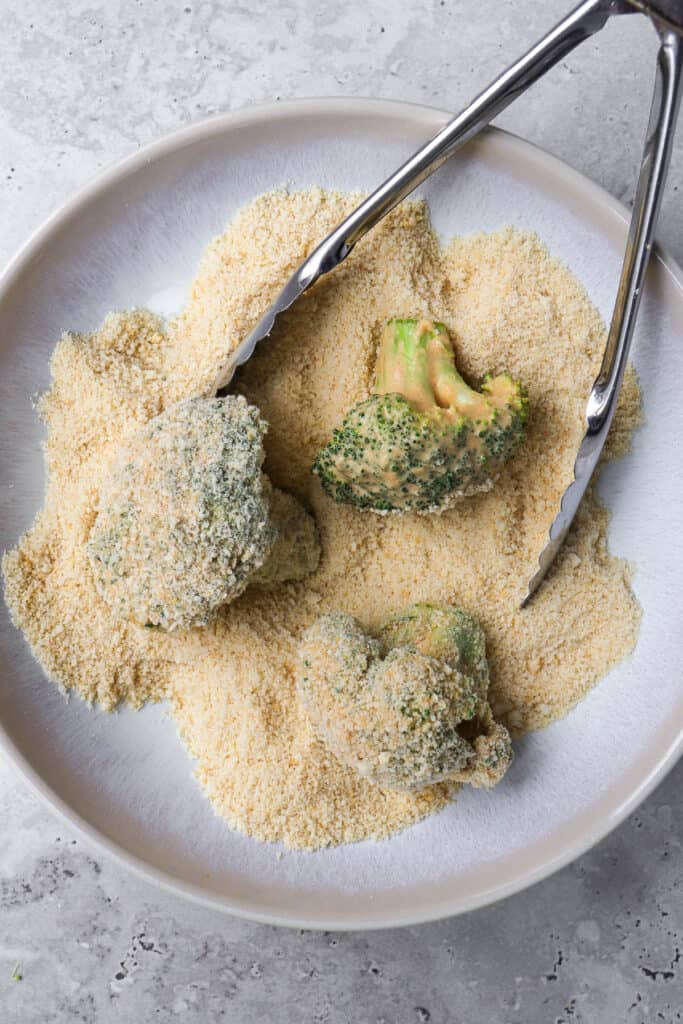 Broccoli wings big crumbed.