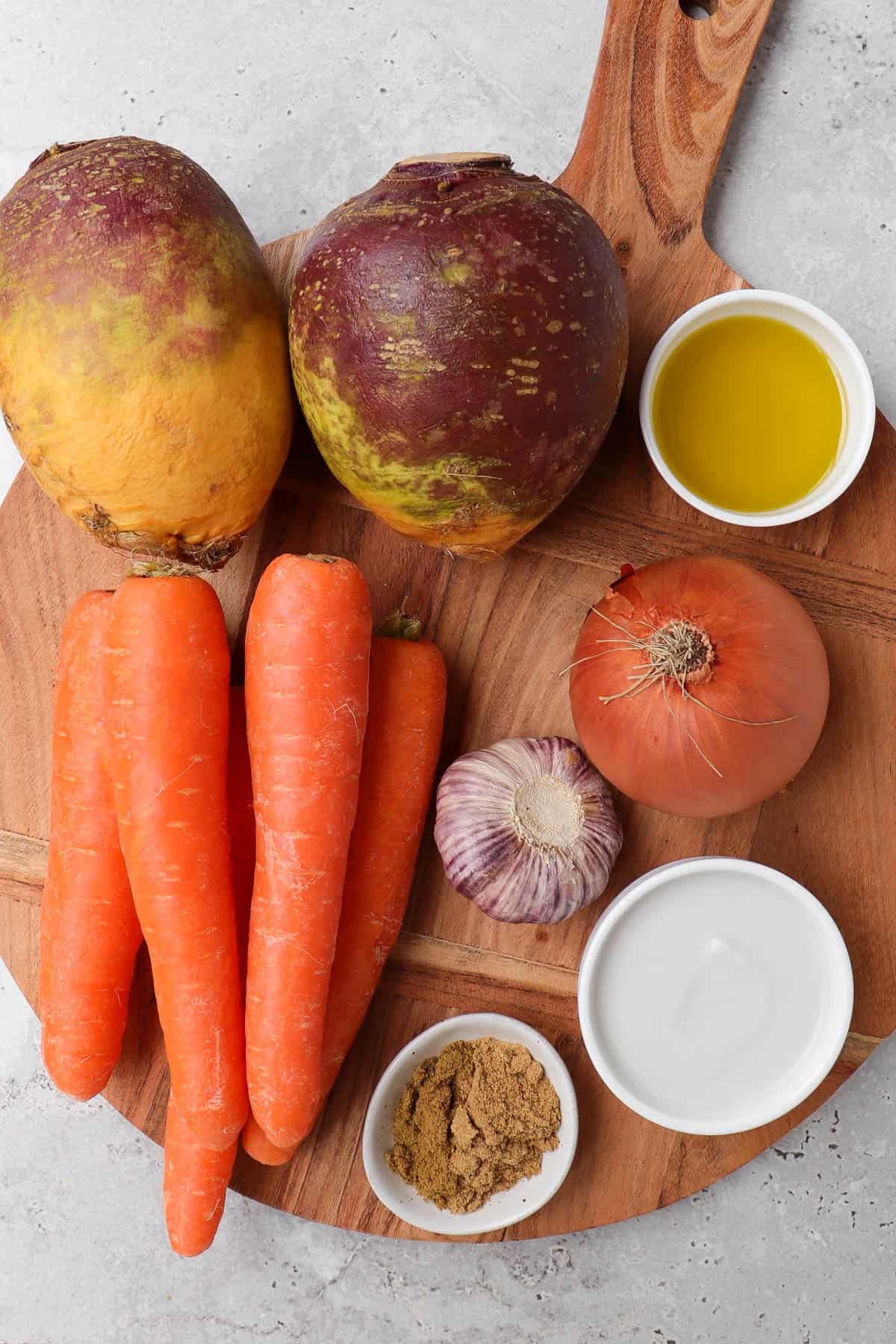 Ingredients for soup recipe.