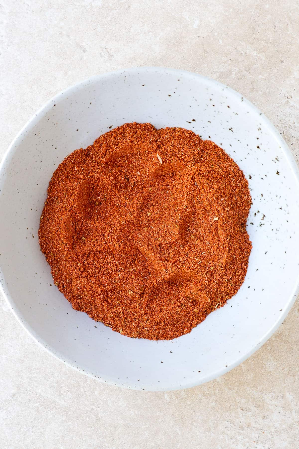 Homemade chicken taco seasoning in a bowl.