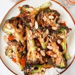 Charred Broccoli with Peanut Sauce