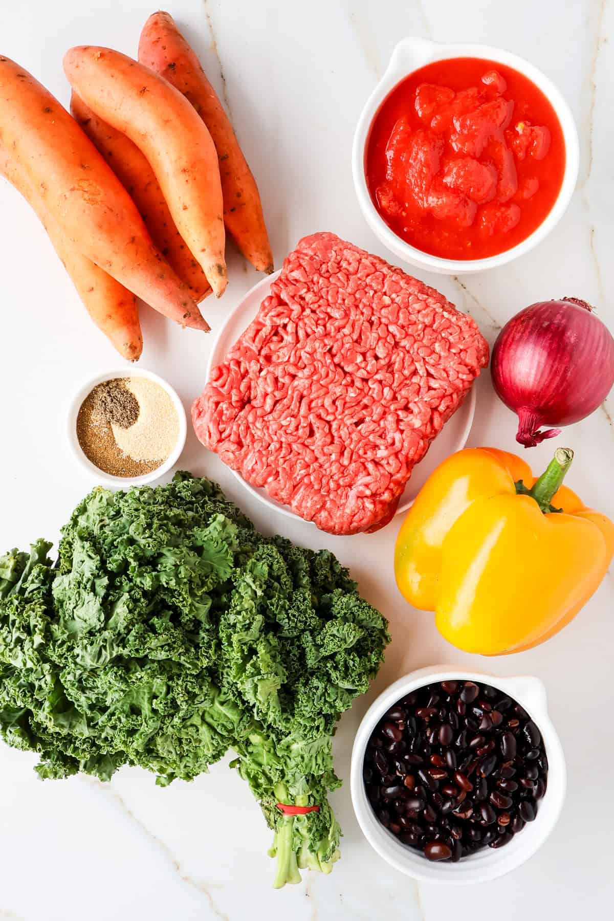 Ingredients shown to make the recipe.